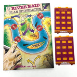 River Raid for Atari 5200 Cartridge with Manual, 2x Overlays, & Box-Untested