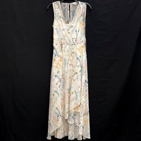 NWT Calvin Klein White Multi Floral Chiffon Sleeveless Dress Women’s Sz 6