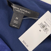 NWT Banana Republic Blue Silk Twist Strap Short Dress Women’s Sz M