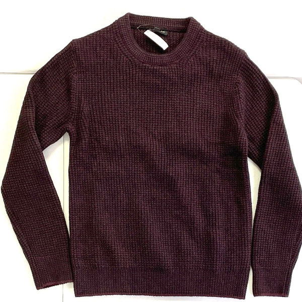 Men's NWT Banana Republic Purple Rib Knit Pullover Sweater Sz S
