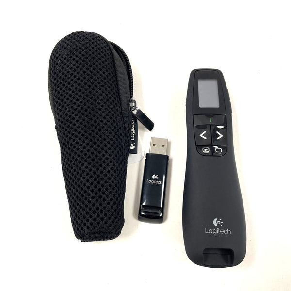 Logitech R800 Laser Pointer Presentation Remote Control with Sleeve - TESTED