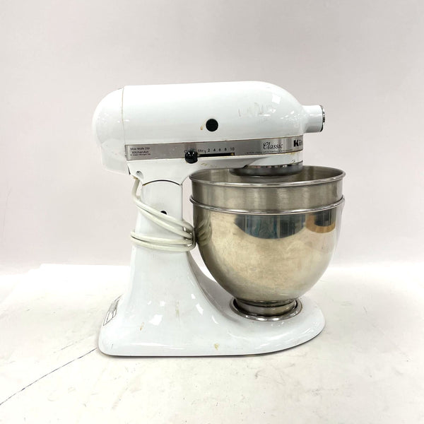 KitchenAid Classic Stand Mixer Model K45SSWH with Bowls and Attachments - TESTED