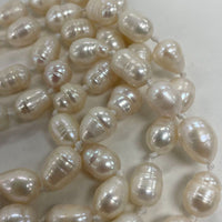 48" Knotted Genuine Pearl Rope Length Necklace, 89.65g